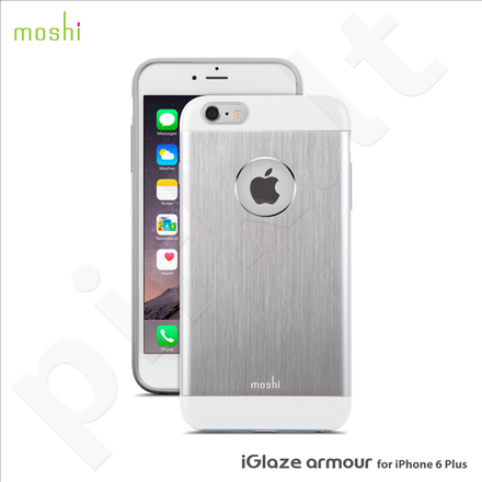 Apple iPhone 6/6S + iGlaze Amour snap-on dėklas 80201 sidabrinis