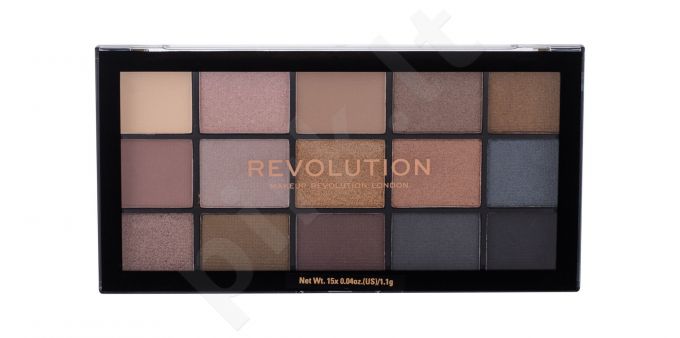 Makeup Revolution London Re-loaded, akių šešėliai moterims, 16,5g, (Smoky Neutrals)