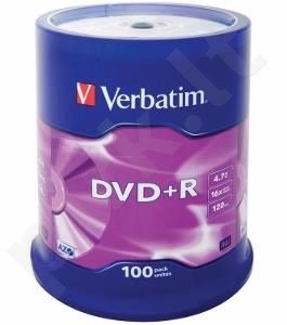 DVD+R Verbatim [ cake box 100 | 4.7GB | 16x | matte silver ]