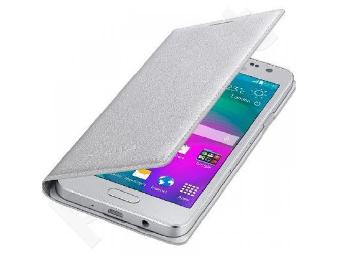 Samsung Galaxy A3 atverčiamas dėklas FA300BSE sidabrinis